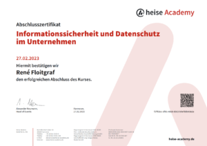 20230227 - heise - Infomationssicherheit und Datenschutz im Unternehmen