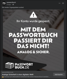 Fundstück: Das Passwortbuch...